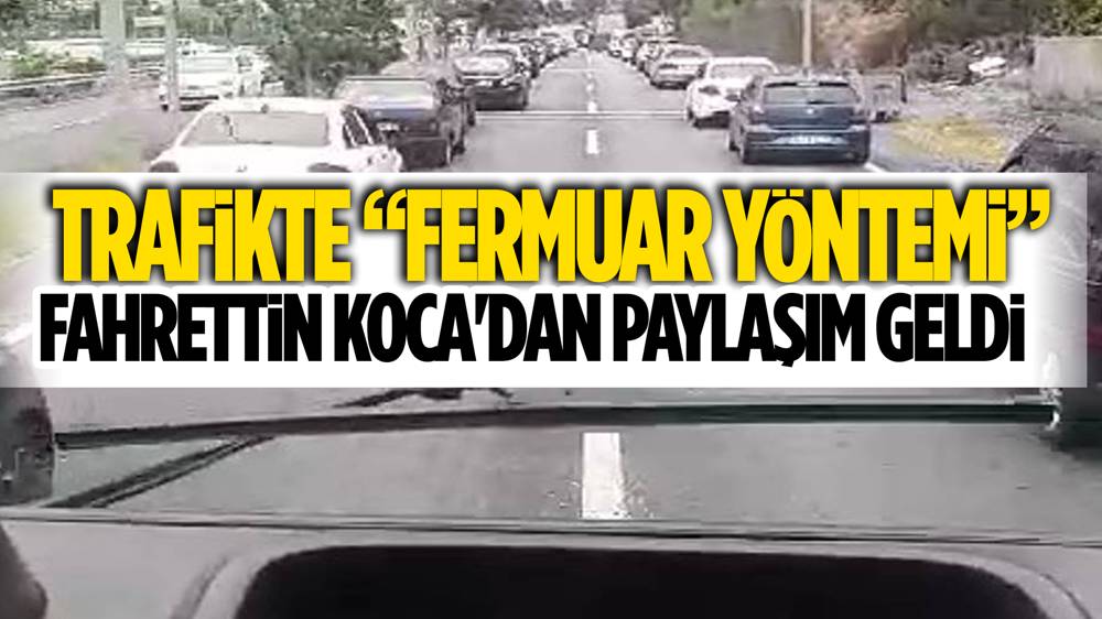 İtfaiye aracına fermuar yöntemiyle yol verdiler! Bakan Koca'dan paylaşım geldi