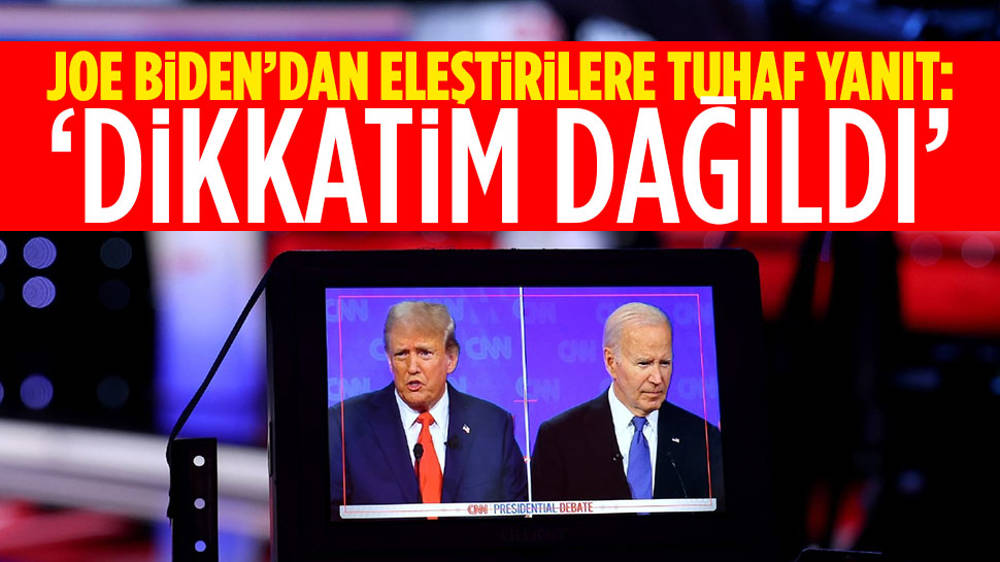 Joe Biden'ın dikkati dağılmış!