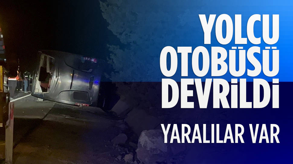 Kastamonu'da yolcu otobüsü devrildi... Çok sayıda yaralı var...