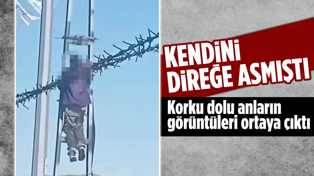 Kurban pazarında kendisini asan adamın görüntüleri ortaya çıktı