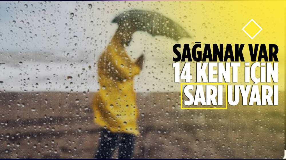 Meteoroloji Genel Müdürlüğü’nden 14 il için  sarı uyarı. Hafta sonu hav nasıl olacak? İşte 3 günlük hava durumu