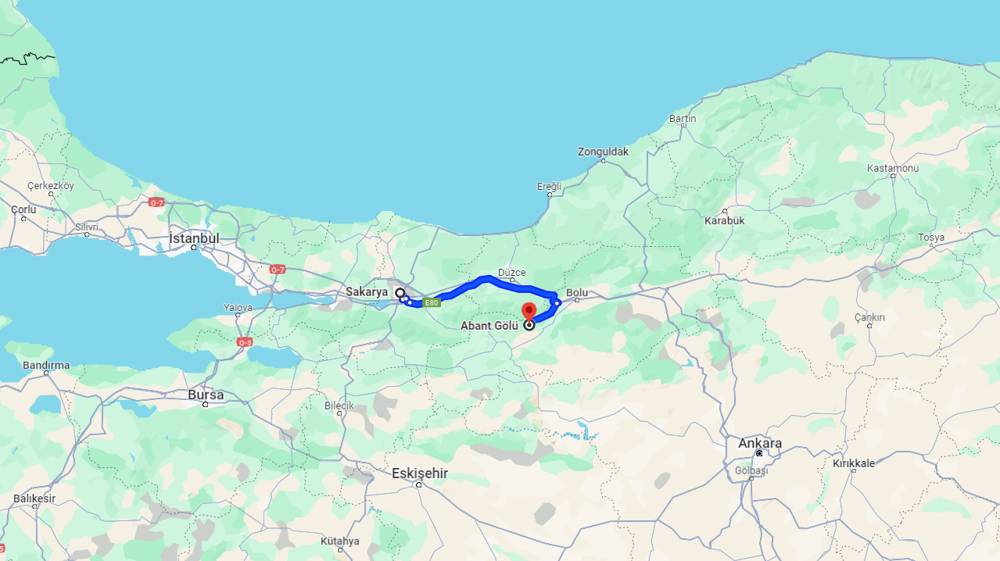 Sakarya Abant arası kaç km? Abant Sakarya arası kaç saat?