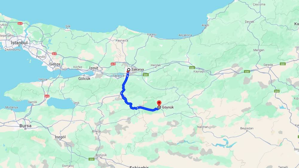 Sakarya Göynük arası kaç km? Göynük Sakarya arası kaç saat?