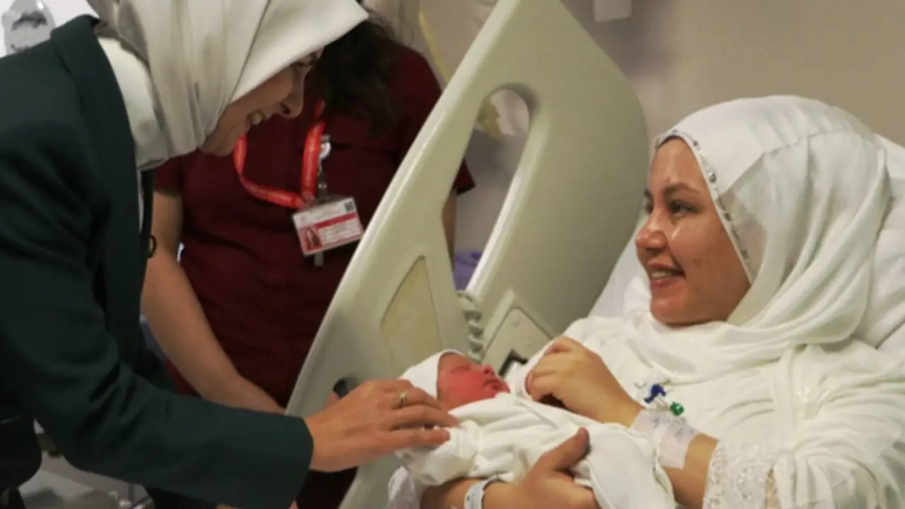 Başkent Ankara'da yeni yılın ilk bebekleri...