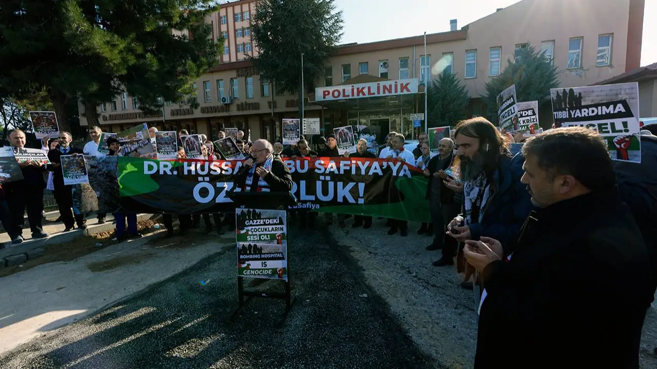 Ankara'da Filistin protestosu! 'Serbest bırakın'