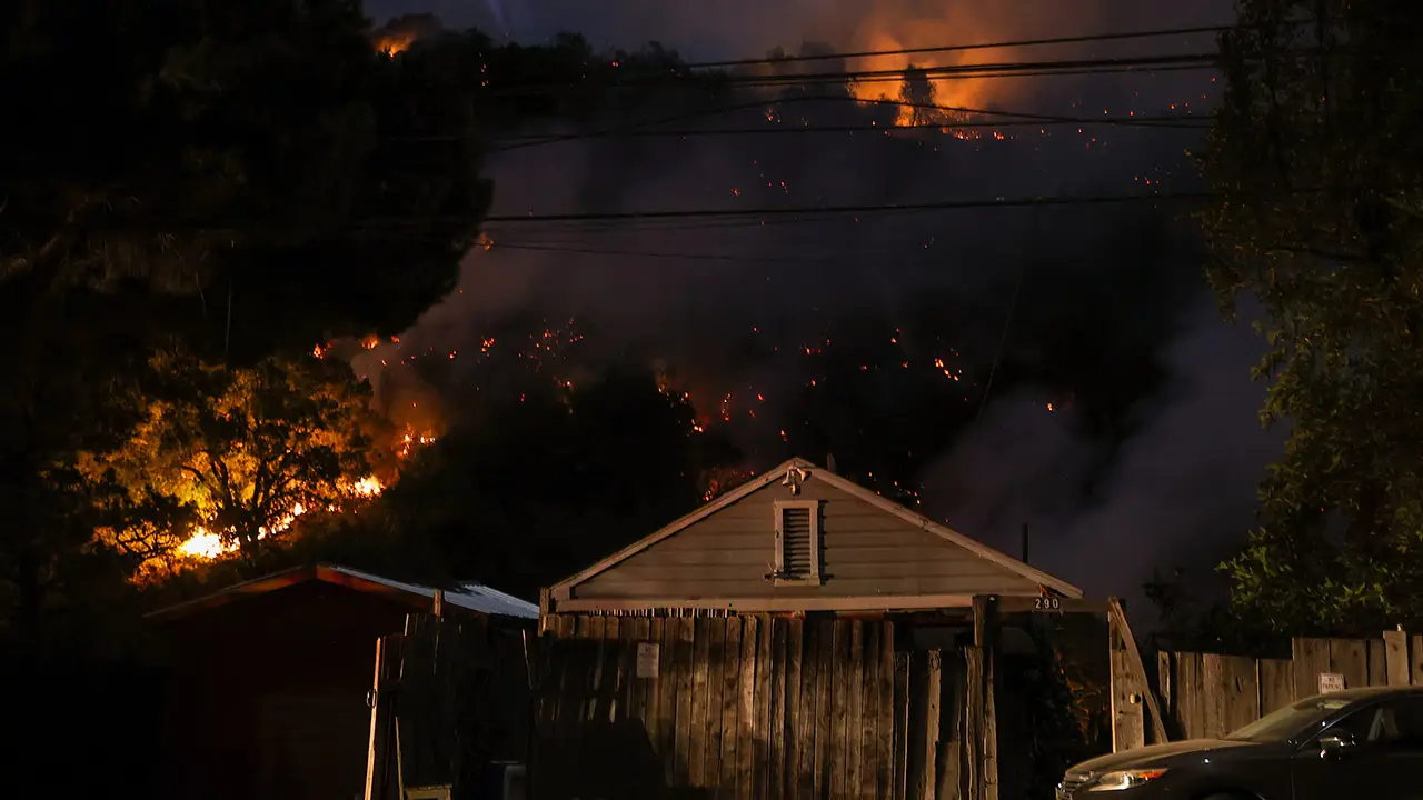 Los Angeles’taki yangından kareler