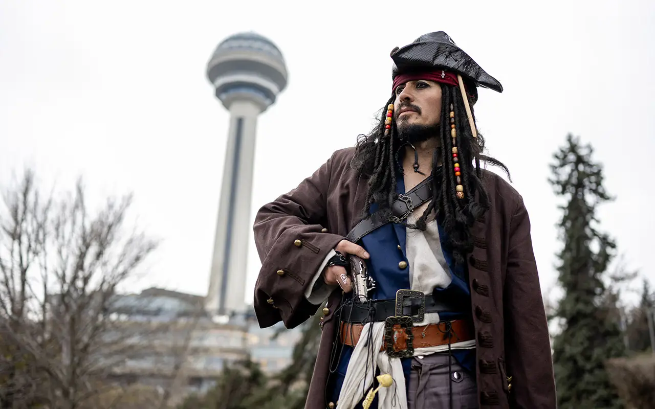 Ankara sokaklarında bir Jack Sparrow