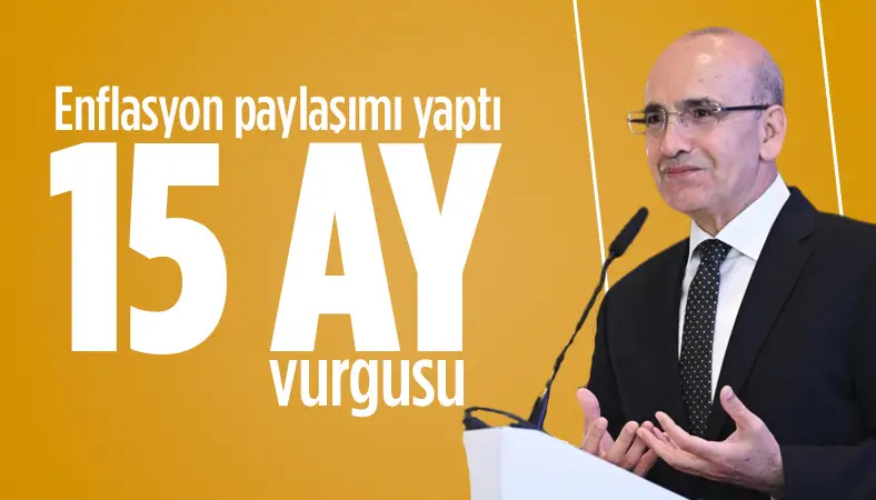 Mehmet Şimşek'ten enflasyon mesajı! 15 ay vurgusu yaptı!