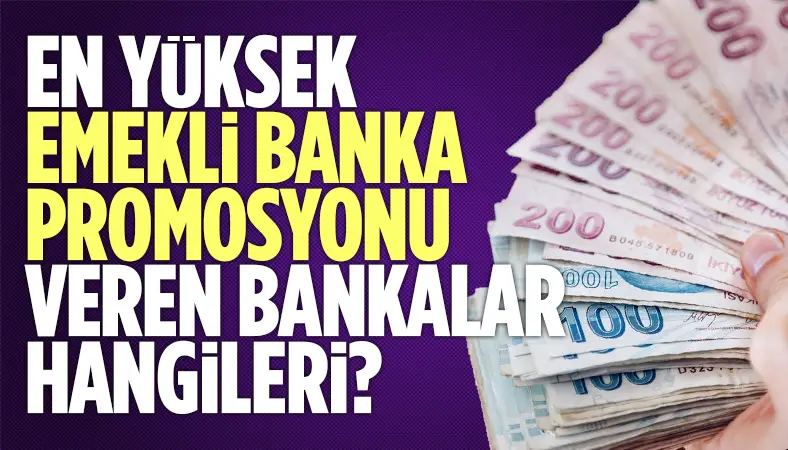 En yüksek emekli banka promosyonu veren bankalar hangileri? Promosyon rakamları güncellendi