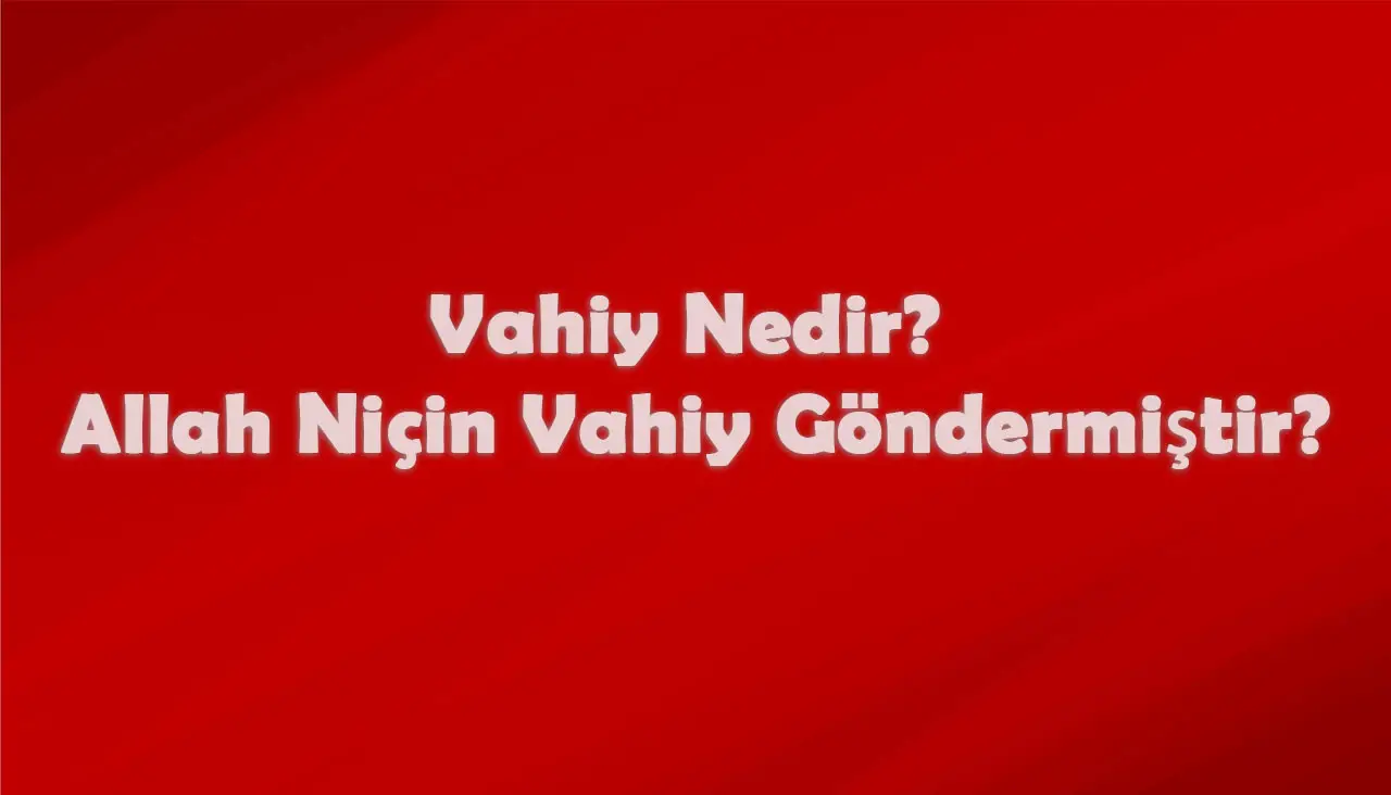 Vahiy Nedir? Allah Niçin Vahiy Göndermiştir?