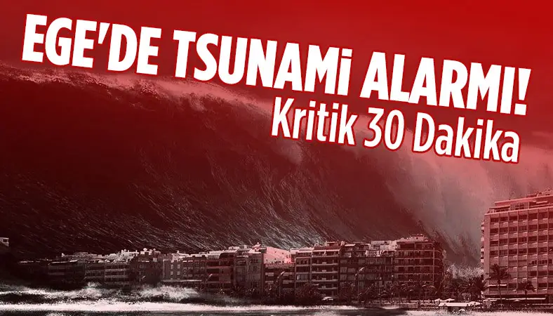 Ege Denizi alarm veriyor! Tsunami uyarısı: Yarım saatimiz var!