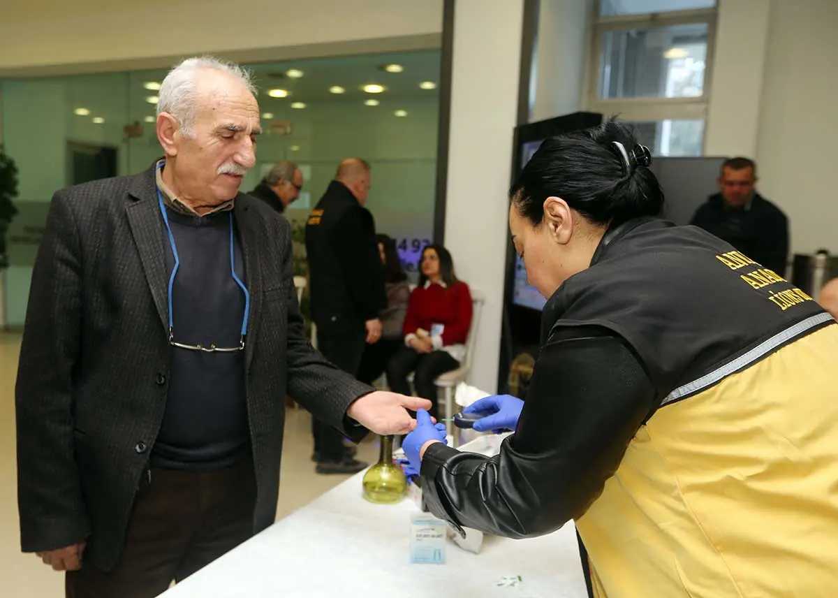 Yenimahalle Belediyesi personeli diyabet taramasından geçirildi