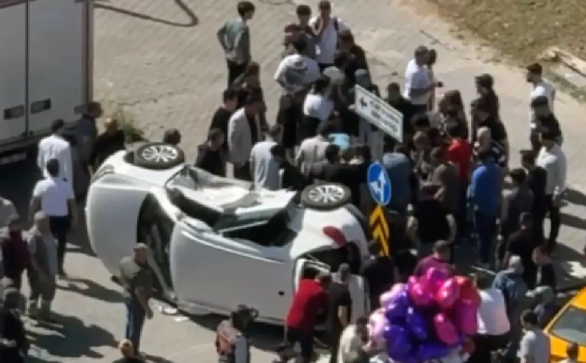 Ankara'da trafik kazası! 2'si bebek 6 yaralı