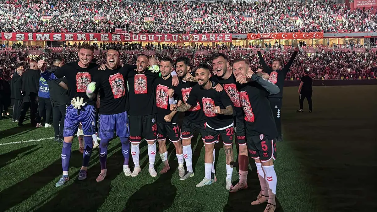 Samsunspor Avrupa biletini kutladı