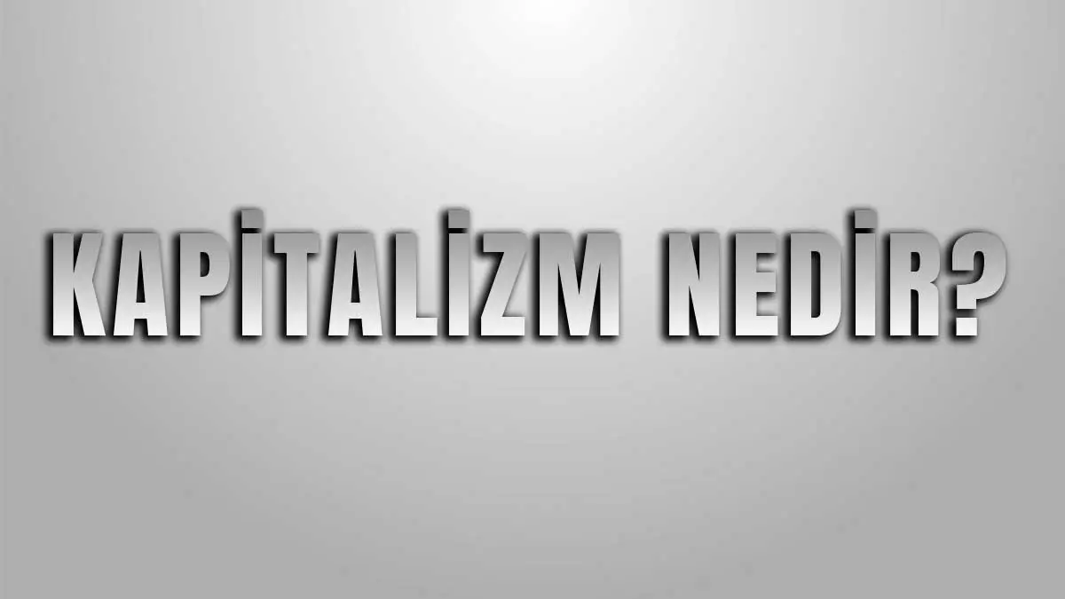 Kapitalizm Nedir?