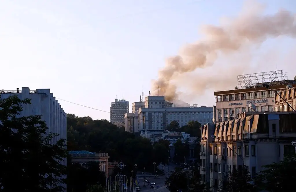 Kiev’de saldırı: Ukrayna hükümet binası ilk kez vuruldu