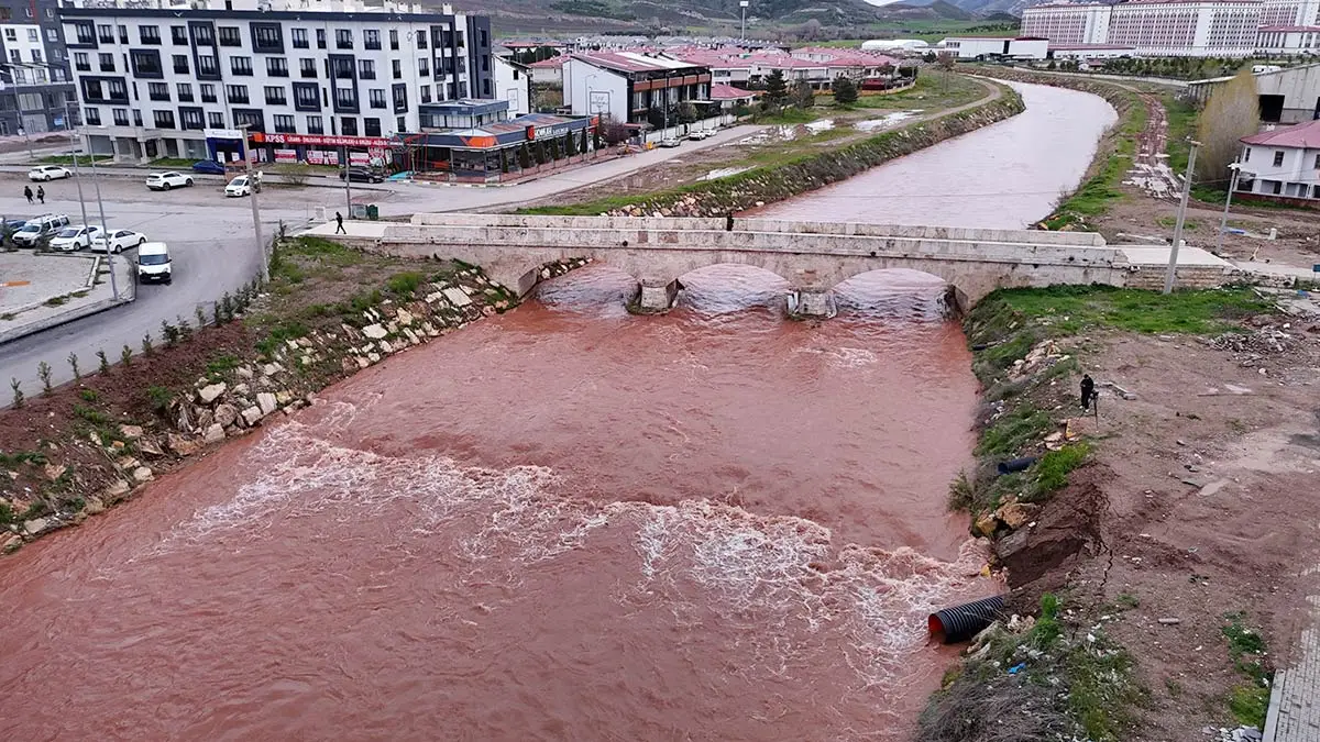 Sivas’ta Fadlum Irmağı 8 ay sonra yeniden coştu