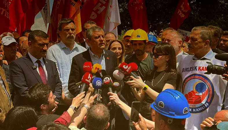 Özel'den Ankara'da madencilerin eylemine destek
