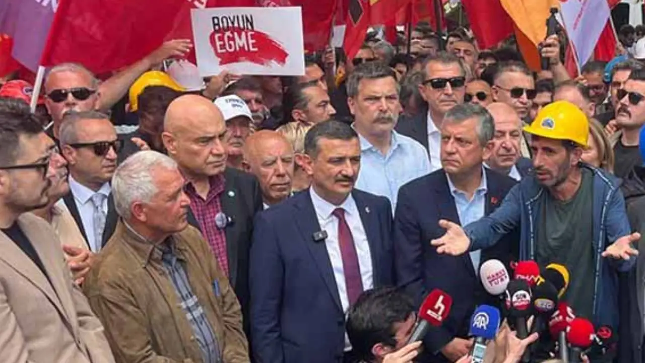 Mamak Belediye Başkanı Veli Gündüz Şahin'den madencilere destek