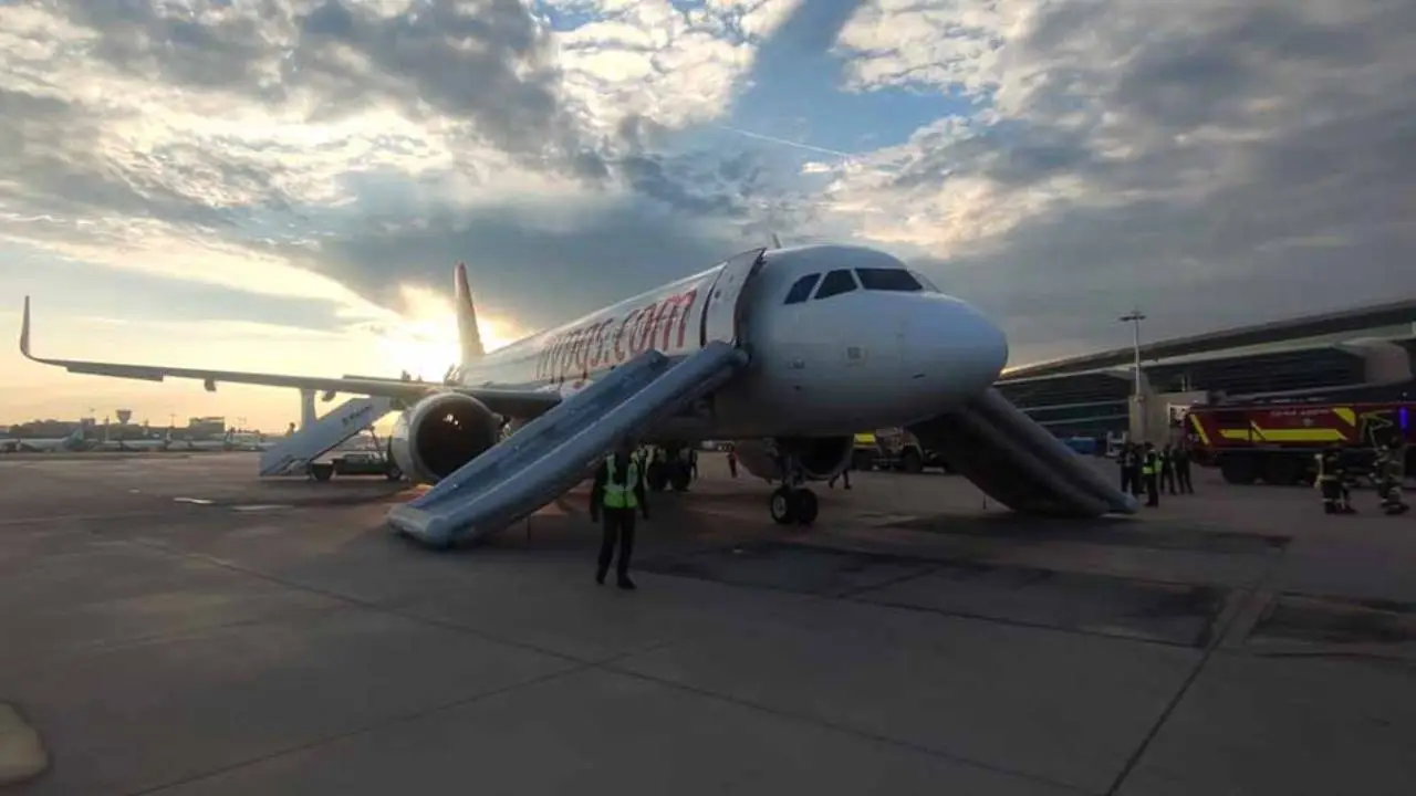 Esenboğa'da uçak boşaltan olay