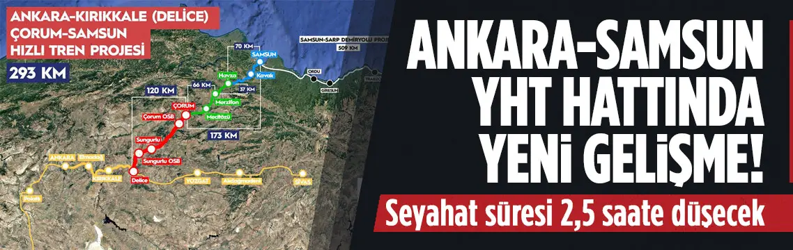 Ankara-Samsun hızlı tren hattında yeni ihale tamamlandı