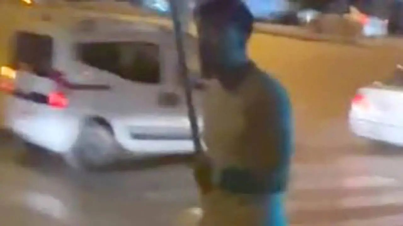 Silahlı kavga kamerada