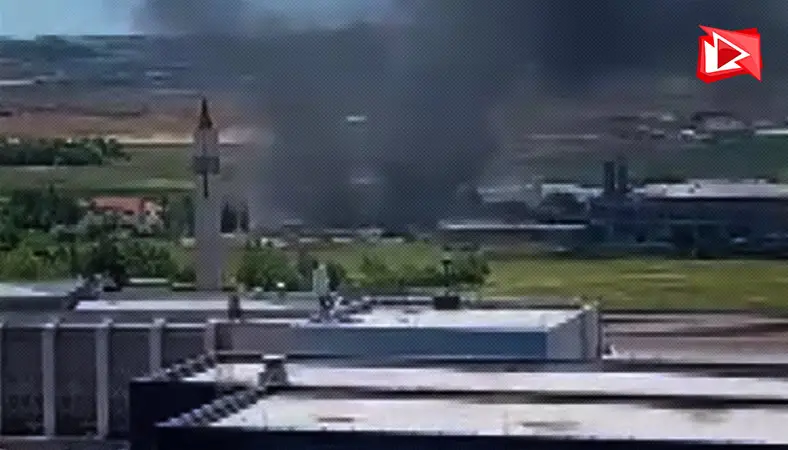 Ankara Gölbaşı'nda fabrika yangını...