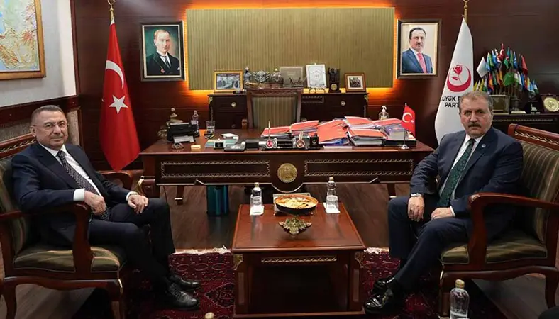 Fuat Oktay'dan Mustafa Destici'ye ziyaret