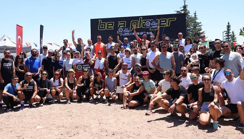 Spor tutkunları Mogan'da bir araya geldi
