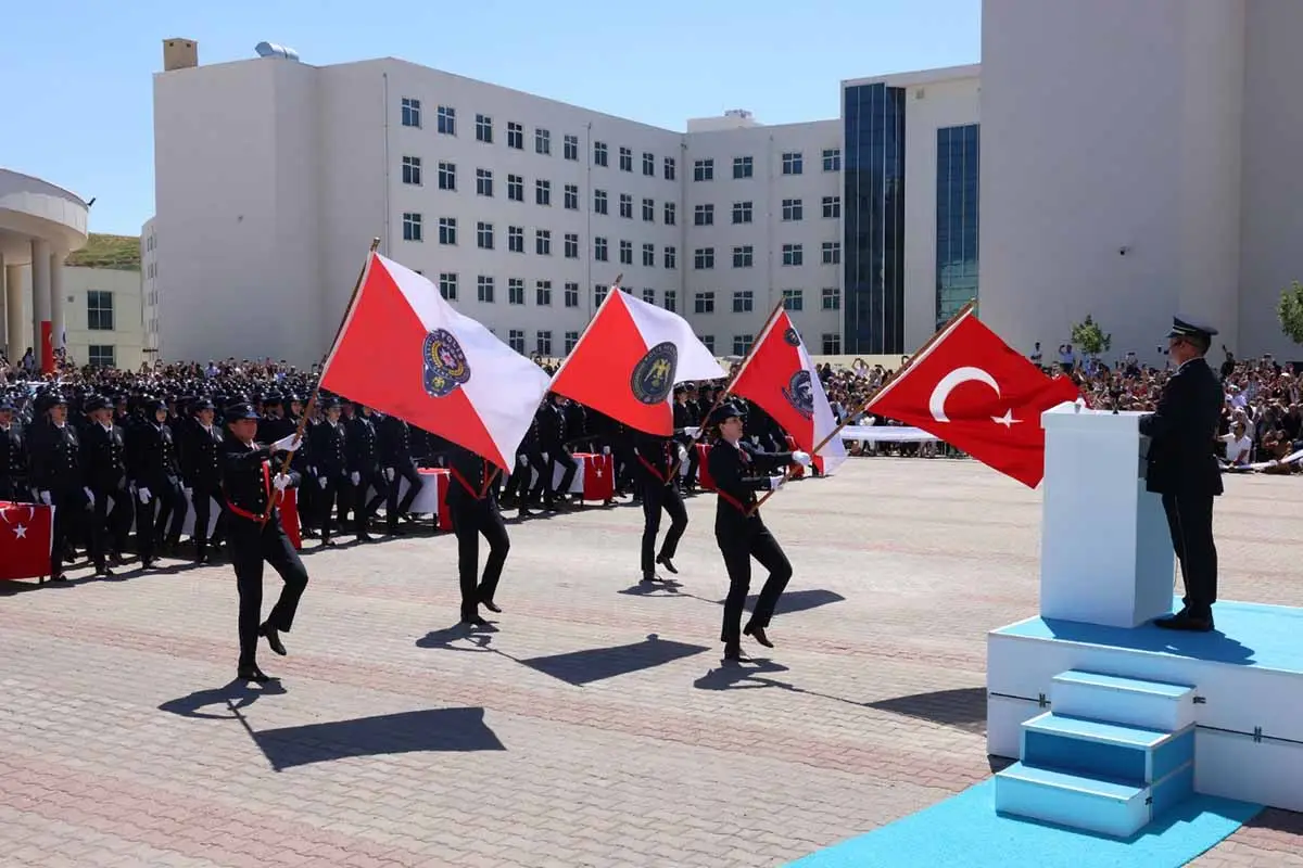 Akyurt'ta 948 polis adayı mezuniyet sevinci yaşadı