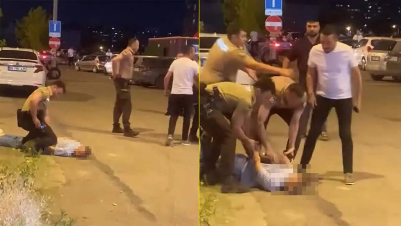 Ankara’da bekçiye bıçakla saldıran şüpheli vuruldu