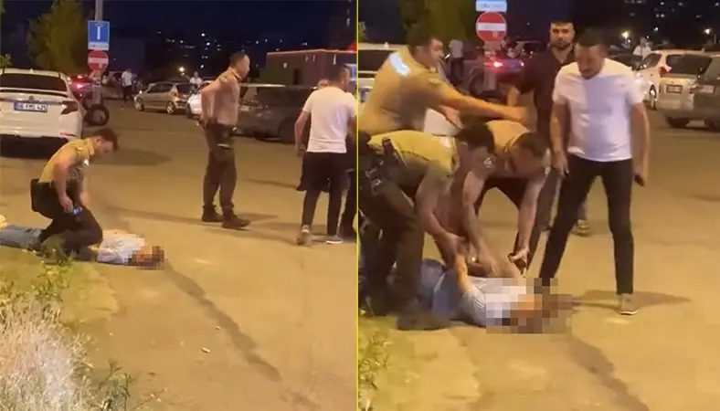 Ankara’da bekçiye bıçakla saldıran şüpheli vuruldu