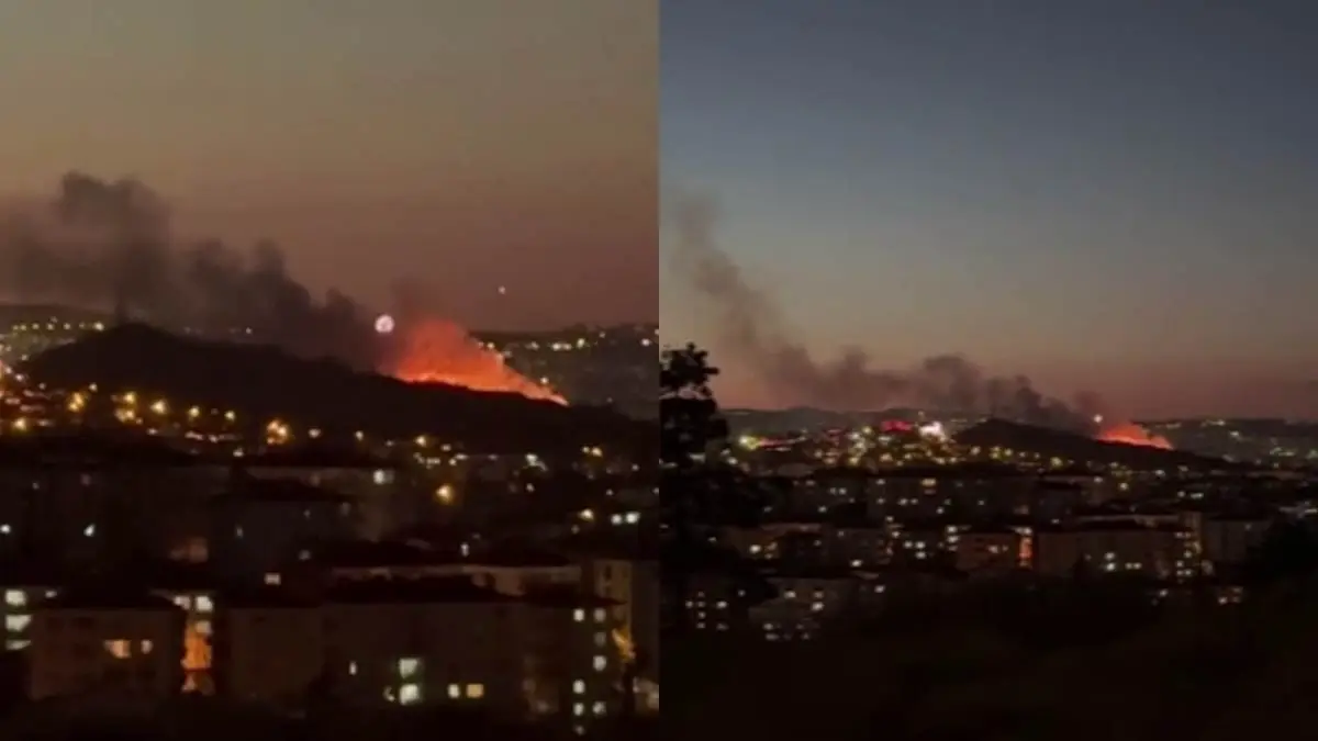 Altındağ’da otluk alanda çıkan yangın söndürüldü