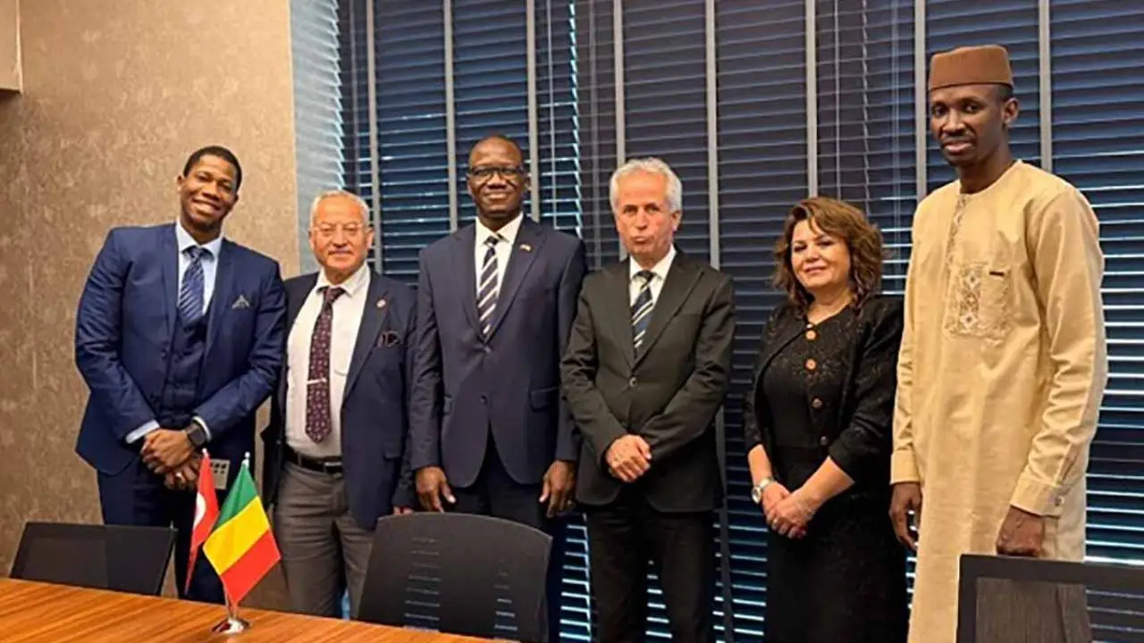 SANKON heyetinden Mali'nin Ankara Büyükelçiliğine ziyaret