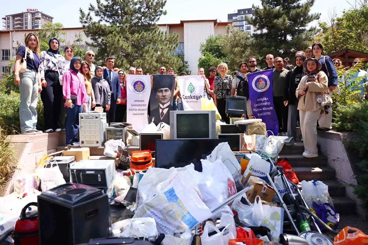 Çankaya’da 50 tona yakın e-atık geri dönüşüme kazandırıldı