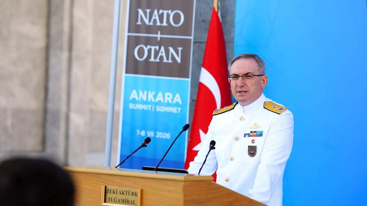 Milli Savunma Bakanlığı (MSB) Sözcüsü Tuğamiral Zeki Aktürk / Ay Yıldız Müşterek Karargâhı (ANKARA)