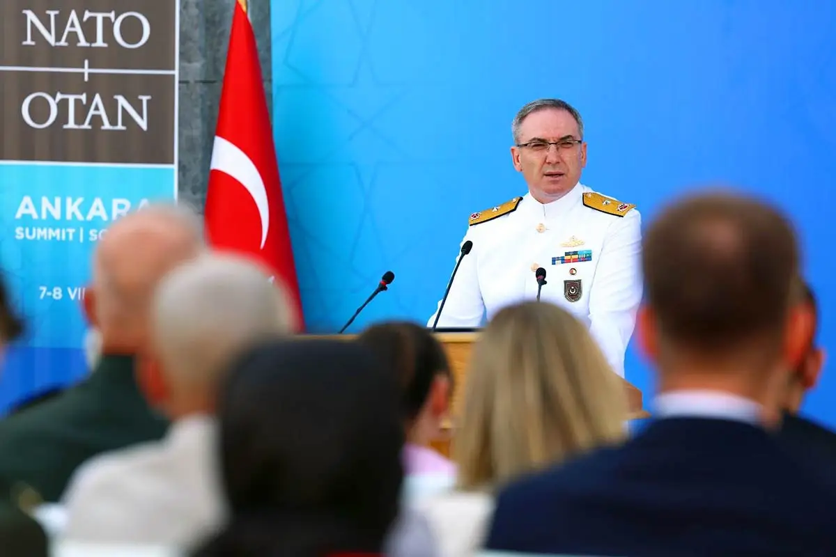 Milli Savunma Bakanlığı (MSB) Sözcüsü Tuğamiral Zeki Aktürk / Ay Yıldız Müşterek Karargâhı (ANKARA)