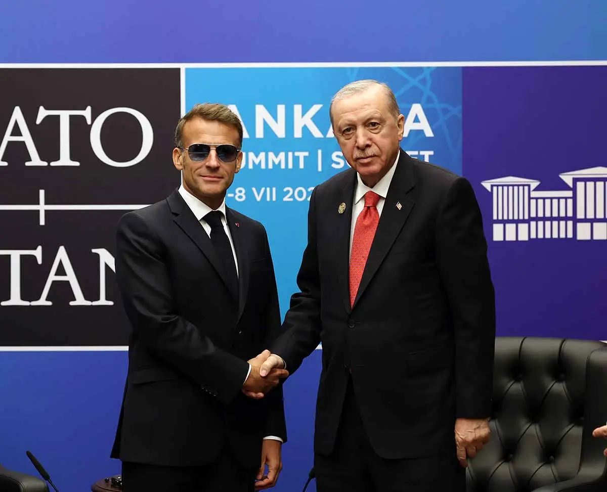 Cumhurbaşkanı Erdoğan-Macron görüşmesi gerçekleşti