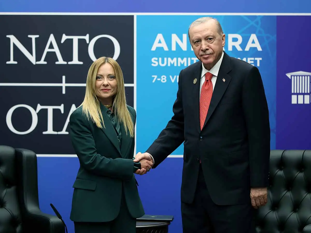 Cumhurbaşkanı Erdoğan, Meloni ile görüştü