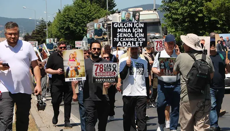 Grand Kartal Otel yangını ailelerinden Ankara yürüyüşü