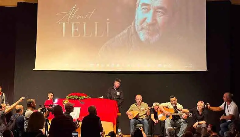 Ankara'da şair Ahmet Telli'ye veda...