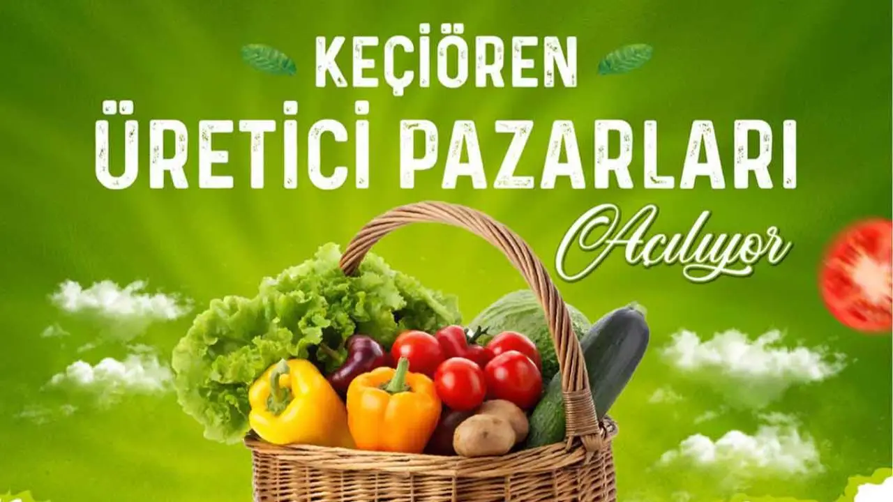 Keçiören'de üretici pazarları açılmaya devam ediyor