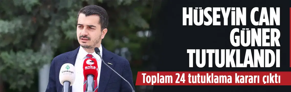 Çankaya Belediye Başkanı Hüseyin Can Güner tutuklandı!