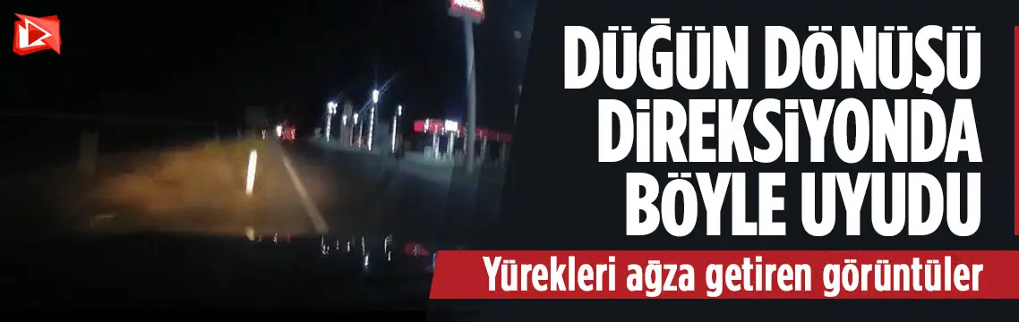 Ankara dönüşü uyuyan sürücü refüje çıktı, facia önlendi