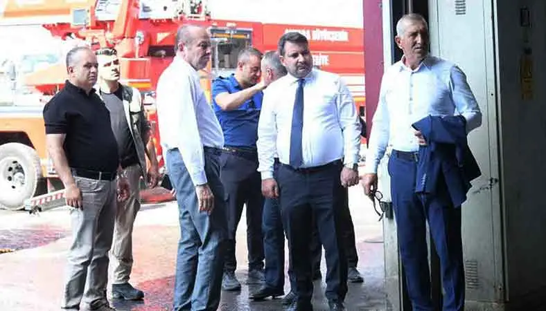 Başkan Çırpanoğlu, Kahramankazan'daki yangın bölgesini inceledi