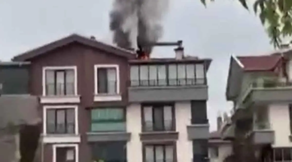 Mamak'ta yangın paniği yaşandı...