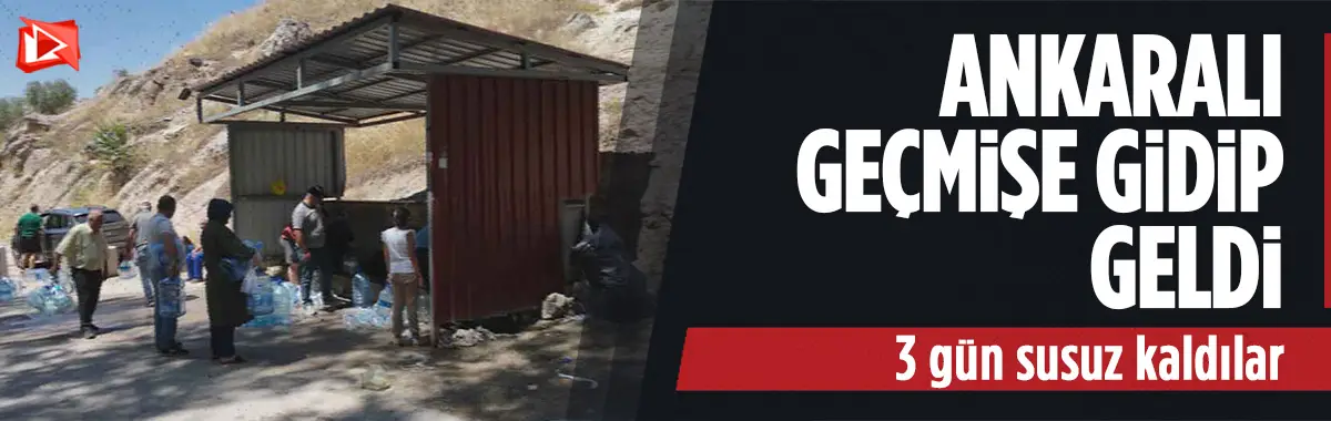 Ankara'da geçmişe götüren görüntüler...
